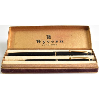 WY097 Wyvern Perfect Pen No. 60 Fountain Pen and Pencil Set, boxed. (Soft Fine)